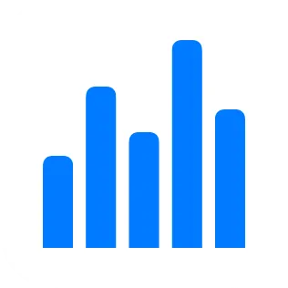 A small widget showing a bar chart.