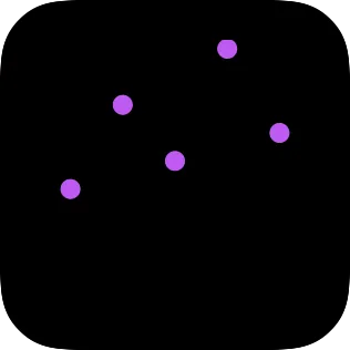 A small widget showing a point chart.
