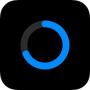 A small widget showing circular progress with a thicker ring.