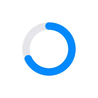 A small widget showing circular progress with a thicker ring.