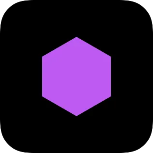 A small widget showing a hexagon shape.