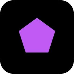 A small widget showing a pentagon shape.
