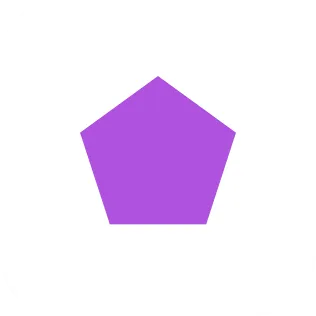 A small widget showing a pentagon shape.