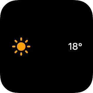 A small widget showing a horizontal spacer between a symbol and text.