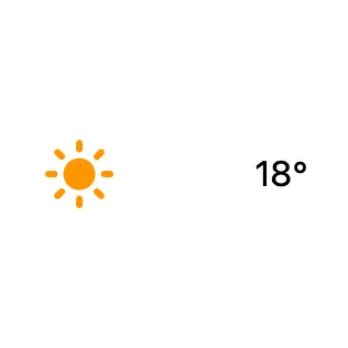 A small widget showing a horizontal spacer between a symbol and text.