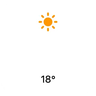 A small widget showing a vertical spacer between a symbol and text.