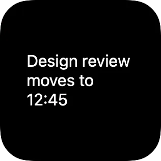 A small widget showing text wrapping across multiple lines.