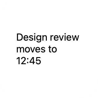 A small widget showing text wrapping across multiple lines.