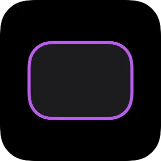 A small widget showing a border following rounded corners.