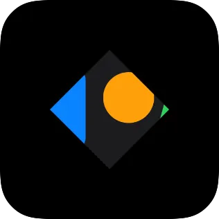 A small widget showing an image clipped to a diamond.