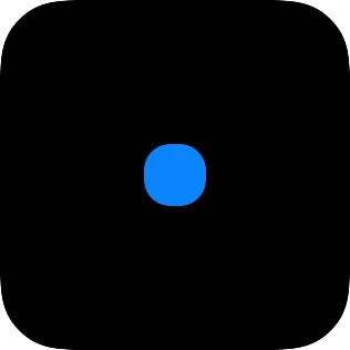 A small widget showing a blue marker with no extra frame space around it.