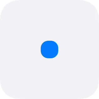 A small widget showing a blue marker centered inside a pale frame area that fills the available widget space.