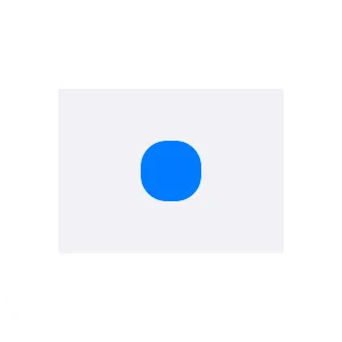 A small widget showing a blue marker centered inside a fixed pale frame area.
