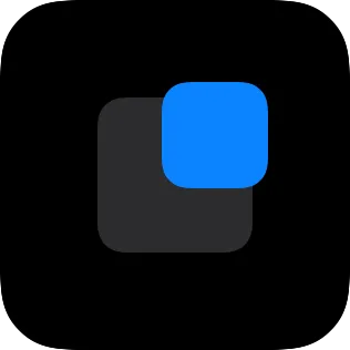 A small widget showing a blue rounded square moved up and right from its reference position.