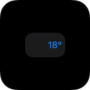 A small widget showing text with more leading padding than trailing padding.