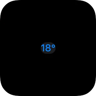 A small widget showing text with no padding around its background.