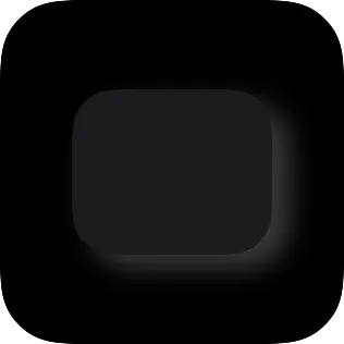 A small widget showing a surface with a shadow offset down and to the right.